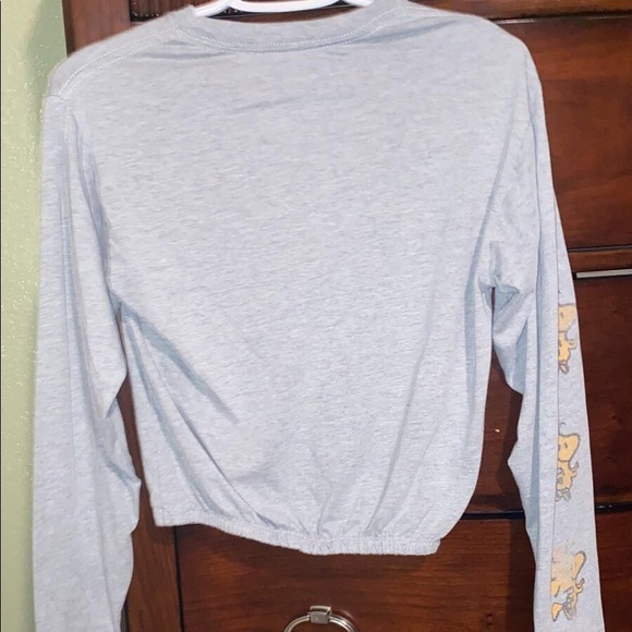 Peanuts Cropped Cartoon Long Sleeve - Picture 3 of 4